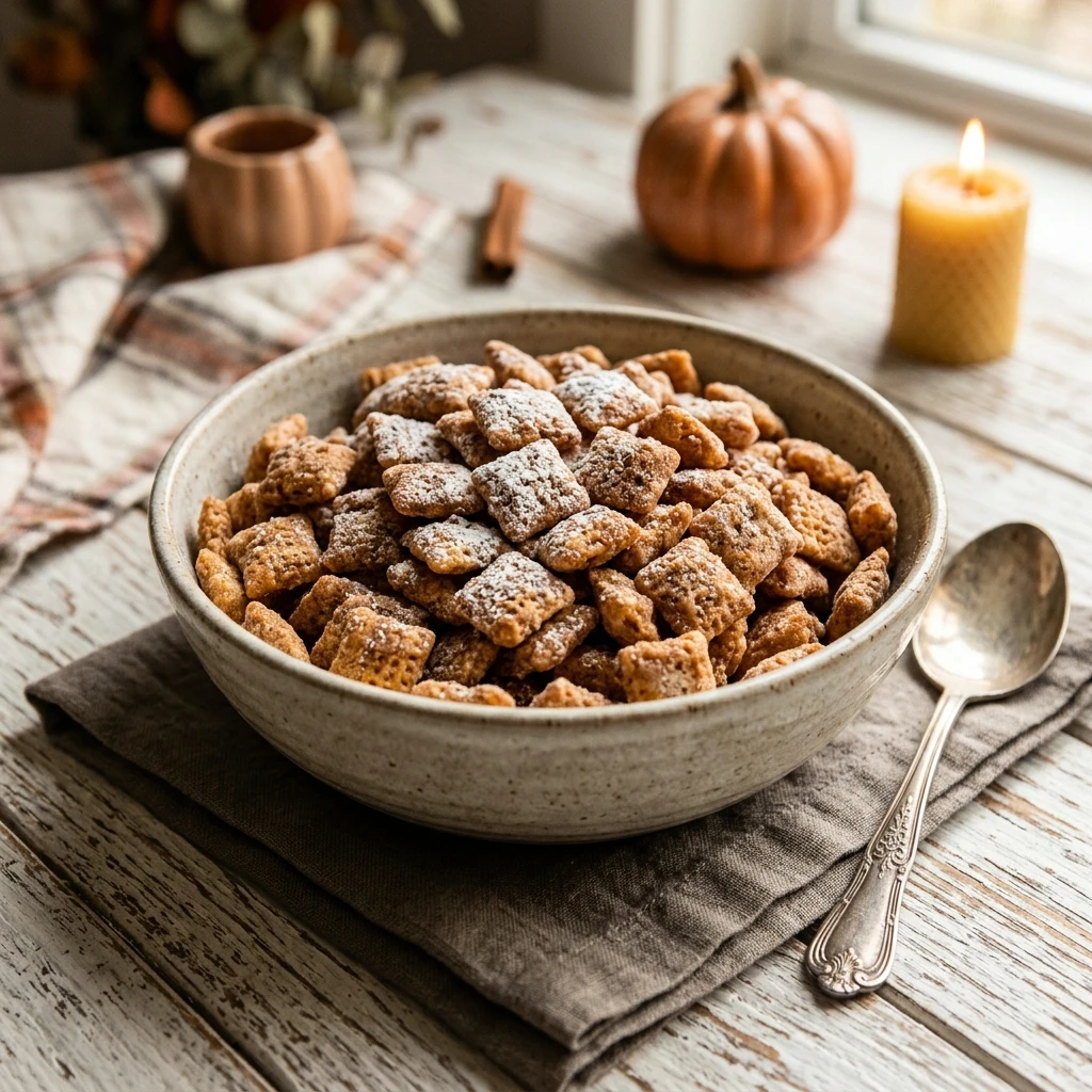 Pumpkin Spice Muddy Buddies