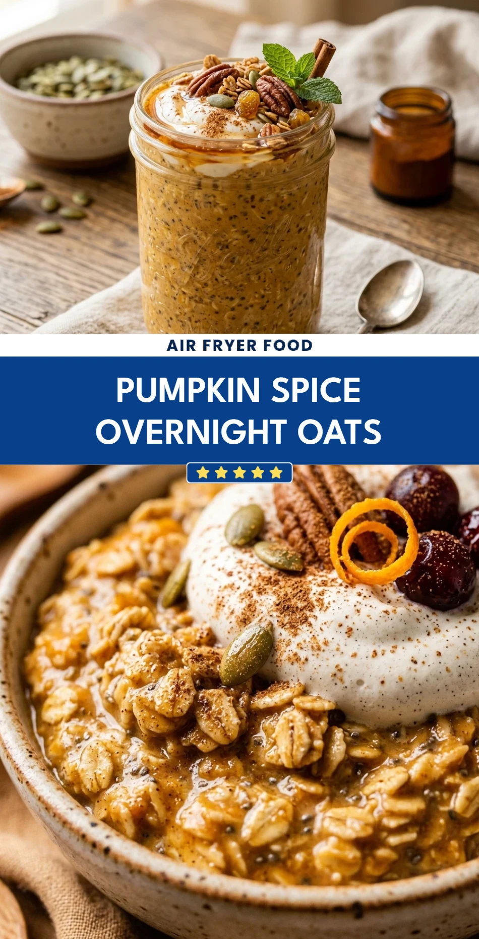 Pumpkin Spice Overnight Oats