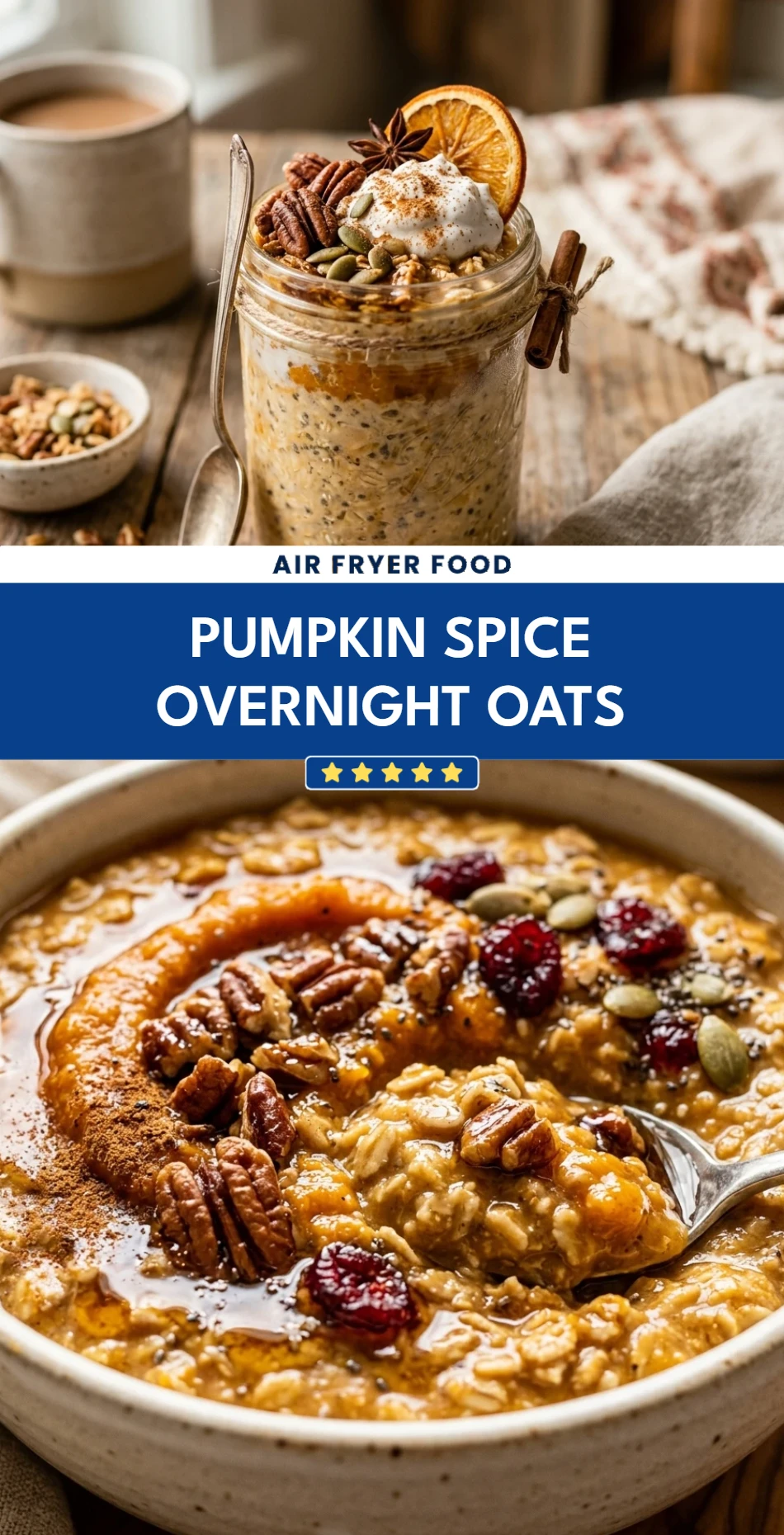 Pumpkin Spice Overnight Oats