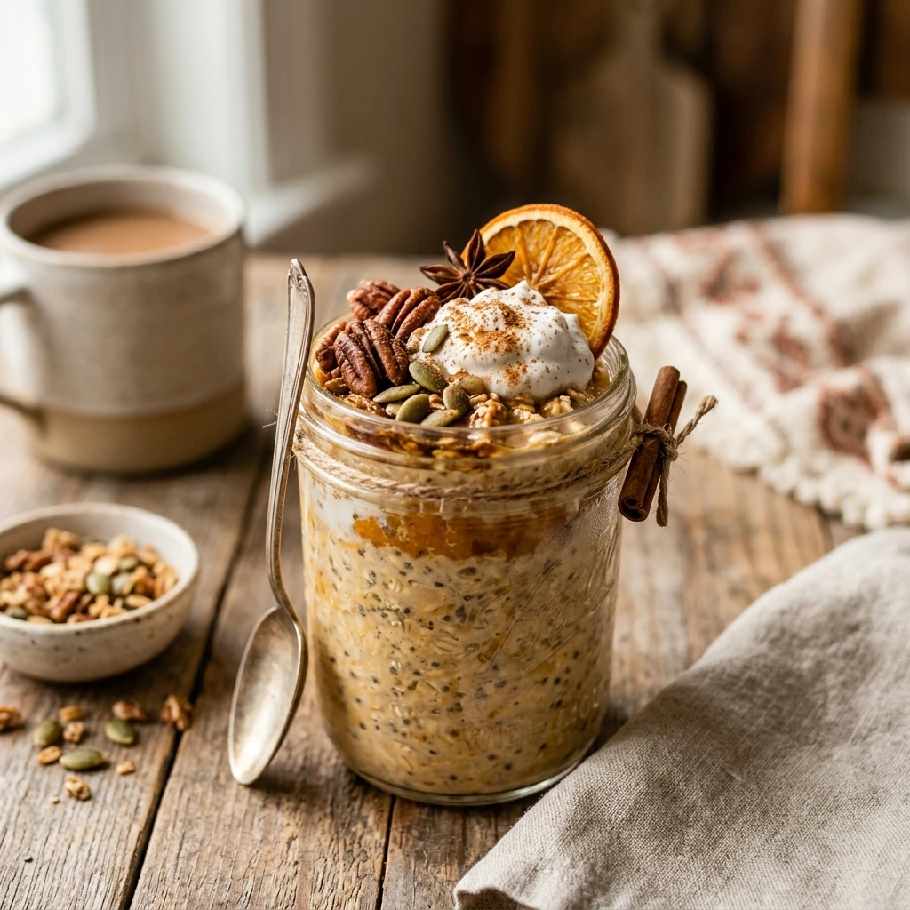 Pumpkin Spice Overnight Oats