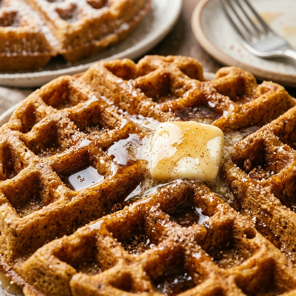 Pumpkin Spice Waffles