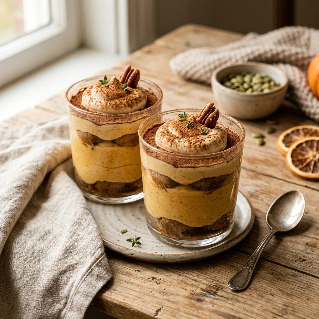 Pumpkin Tiramisu Cups