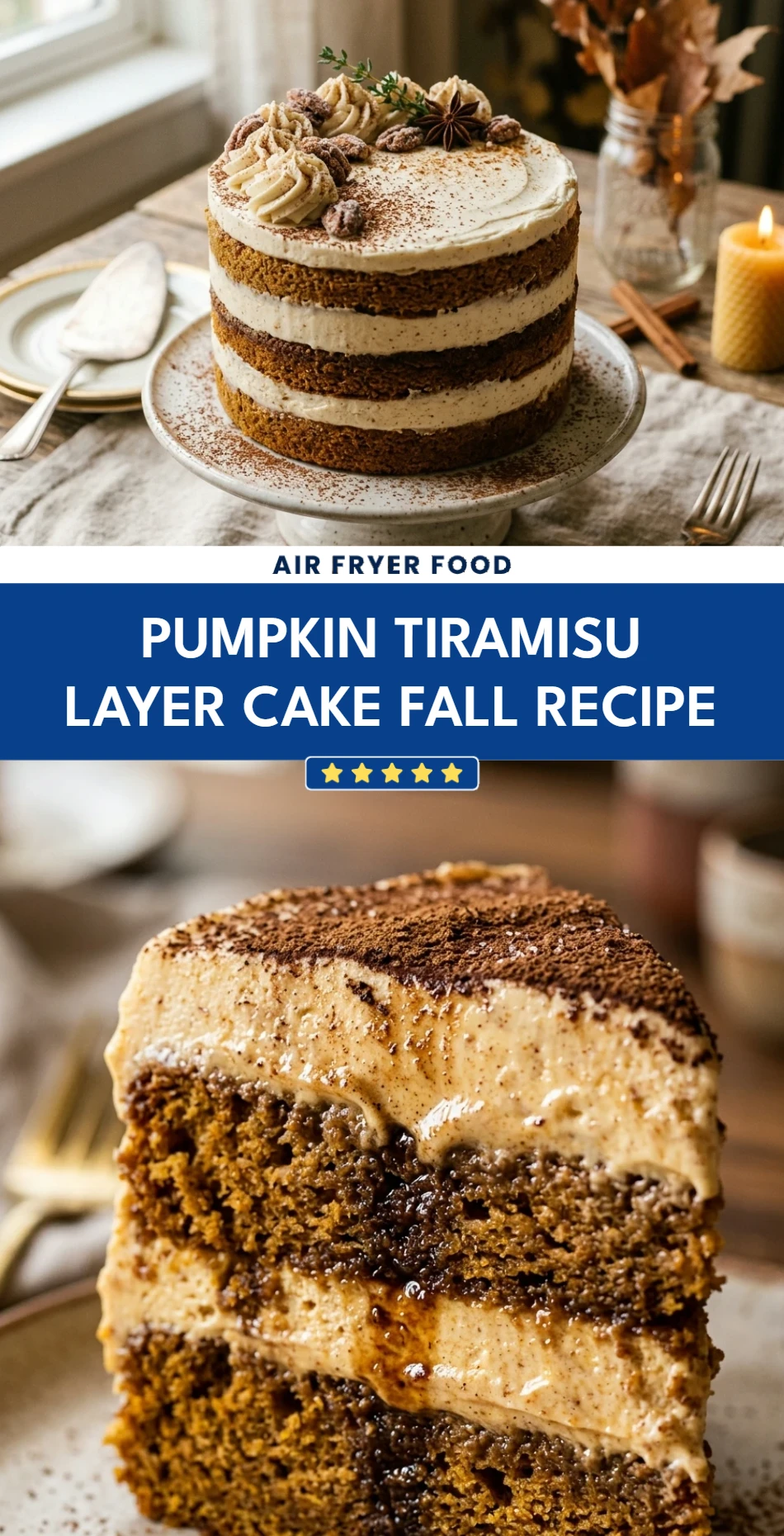 Pumpkin Tiramisu Layer Cake Fall Recipe
