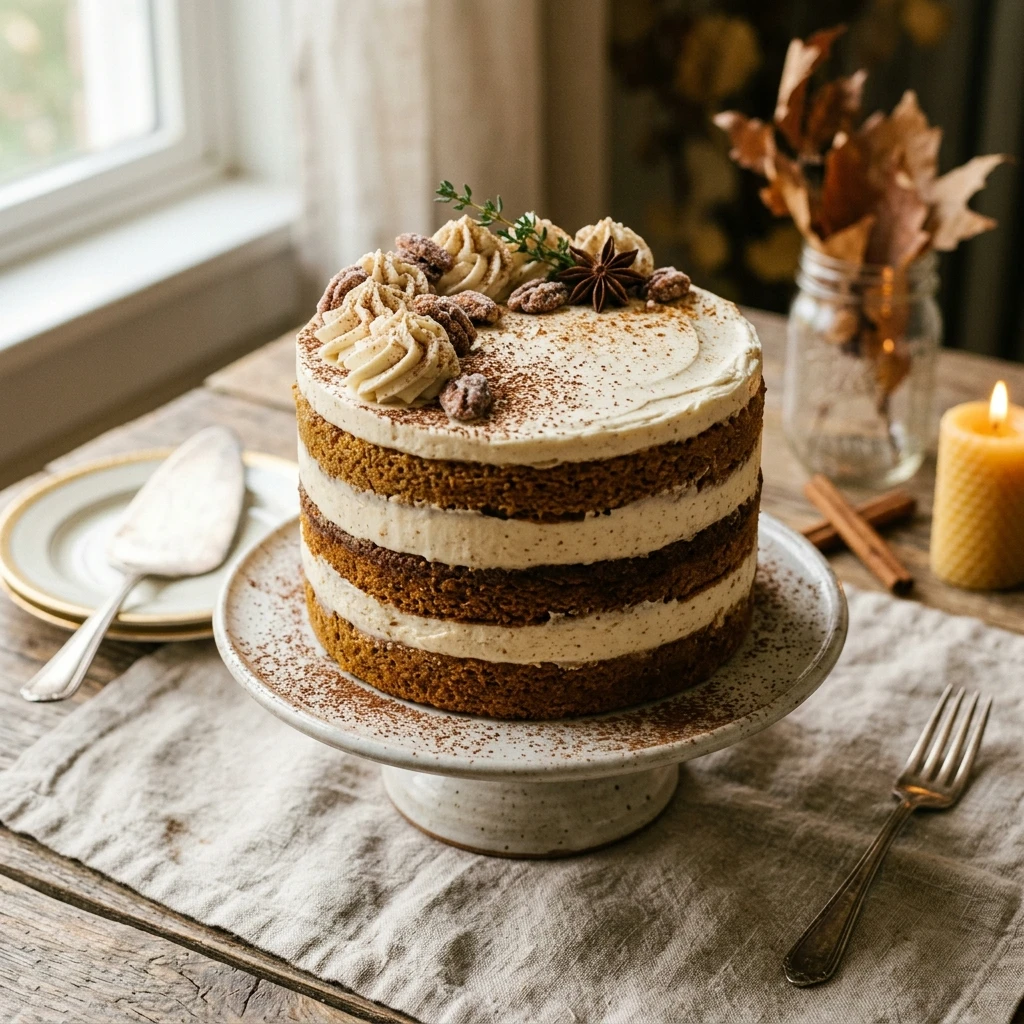 Pumpkin Tiramisu Layer Cake Fall Recipe