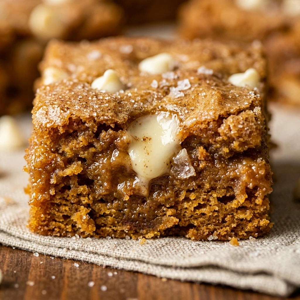 Pumpkin White Chocolate Chip Blondies Recipe