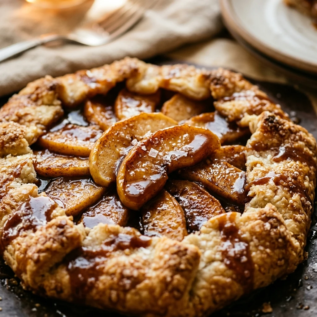 Salted Caramel Apple Galette Fall Recipe