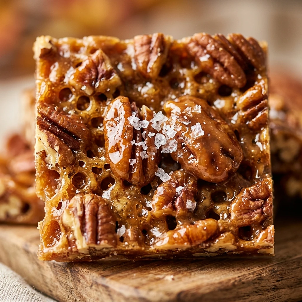 Salted Maple Pecan Brittle Fall Snack Recipe