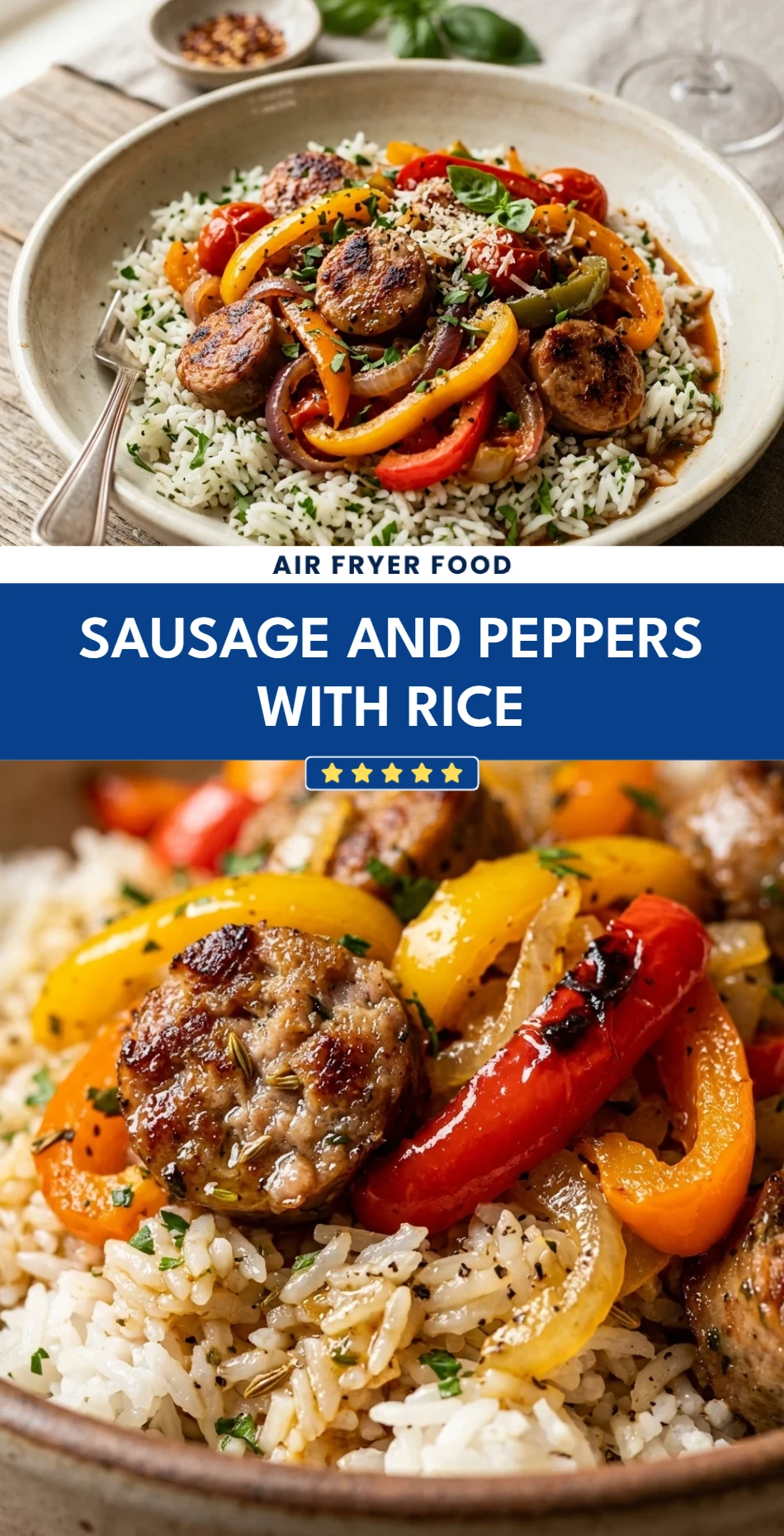 Sausage And Peppers With Rice