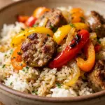 Sausage And Peppers With Rice