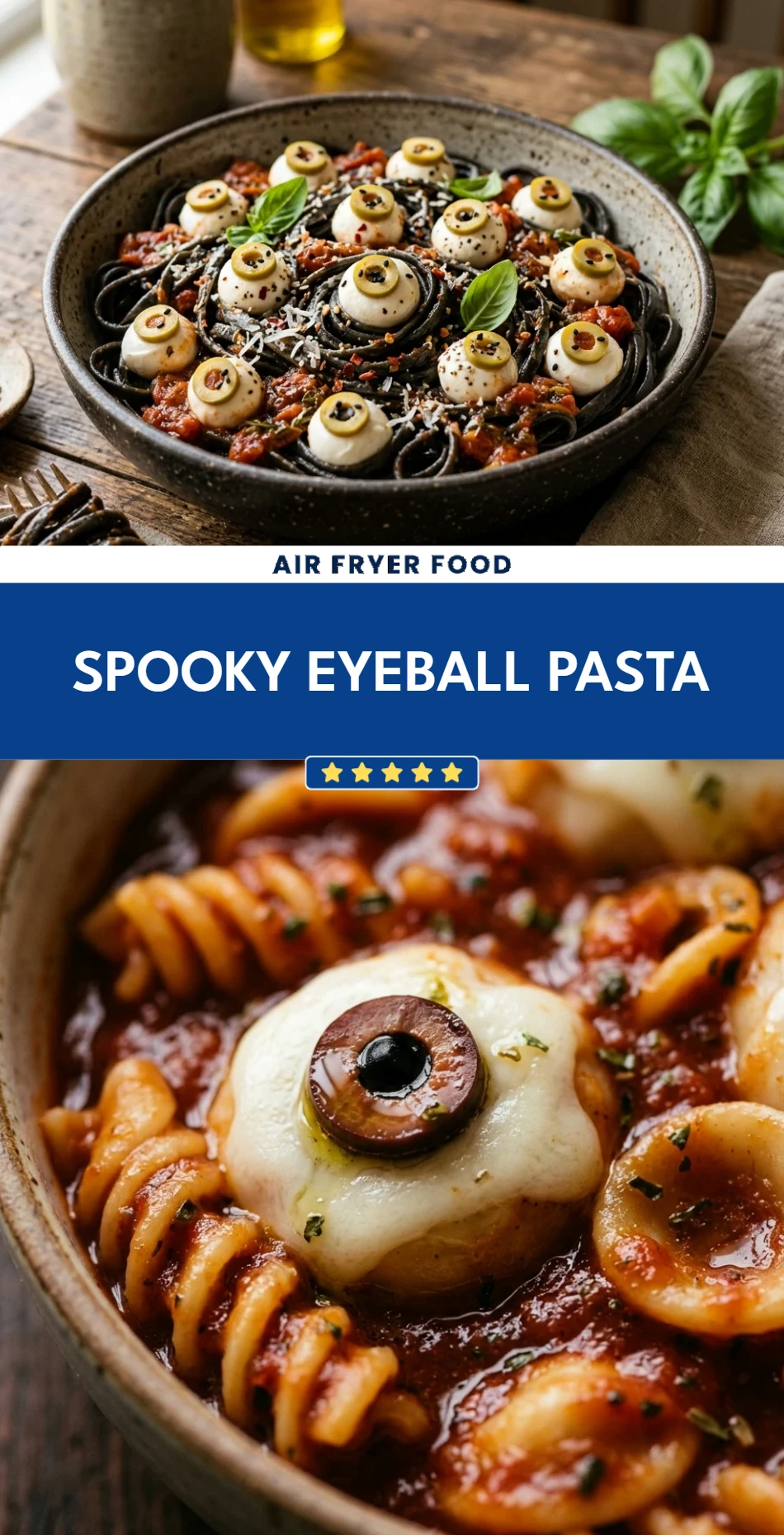 Spooky Eyeball Pasta