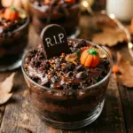 Spooky Halloween Brownie Graveyard Cups Recipe