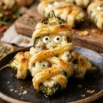 Spooky Mummy Jalapeno Poppers Halloween Snack
