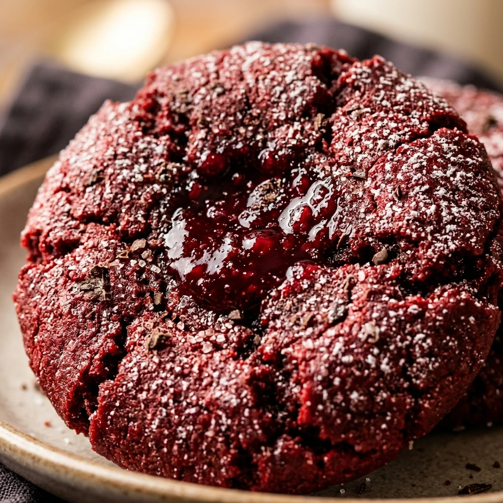 Spooky Vampire Kiss Red Velvet Cookies Recipe