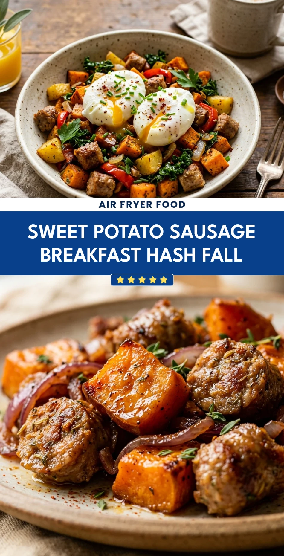 Sweet Potato Sausage Breakfast Hash Fall