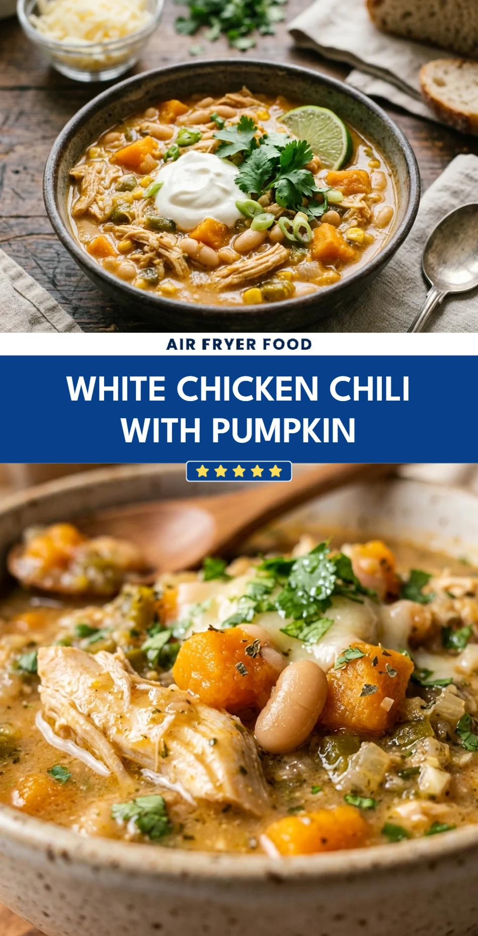 White Chicken Chili With Pumpkin