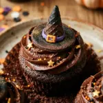 Witch Hat Chocolate Cupcakes Halloween Recipe